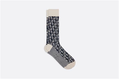 dior oblique sheer socks|Dior Oblique Socks Blue and Violet Technical Cotton Jacquard.